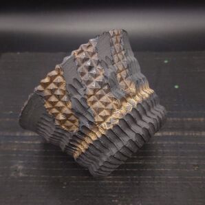 YB36B CELECTオリジナル STUDS POT 破鉢 陶器鉢 作家鉢 植木鉢 鎬 スタッズ 鎬 3.5号
