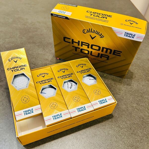 【新品・未使用】キャロウェイ CHROME TOUR ゴルフボール トリプルトラック 1ダース(12球)