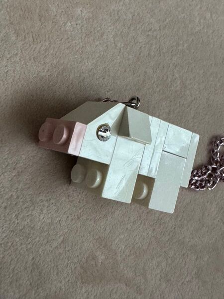 美品 正規 LEGO レゴ 白 子豚 ブタ piggy ネックレス ピンク 白 キッズ 子供 レディース ガールズ 女の子 完売