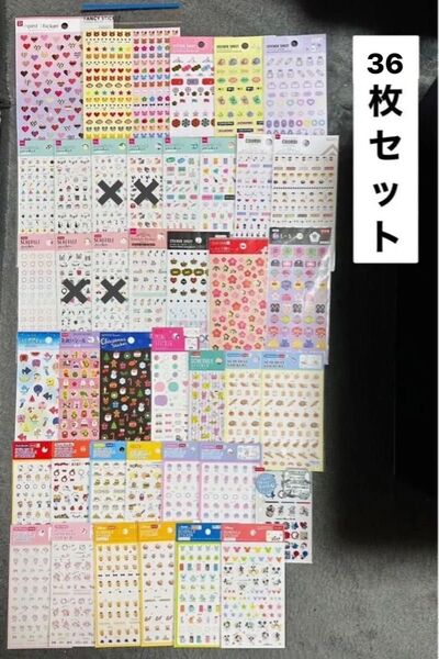 【シートシール】まとめ売り 100均 ダイソー DAISO シール デコシール スケジュールシール サンリオ ディズニー