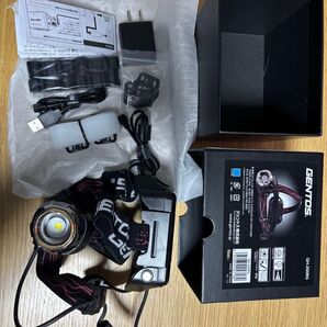 GENTOS ジェントス LEDヘッドライト GH-200RG 専用USB充電ケーブル付 取説付 1回のみ使用