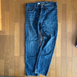 OLD NAVY ストレートジーンズ インディゴブルー メンズ