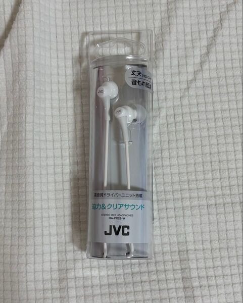 JVCケンウッド JVC HA-FX26-W イヤホン 有線 カナル型 ホワイト