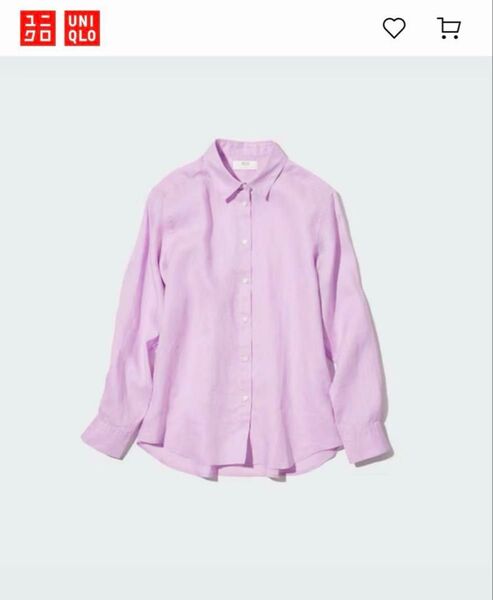 UNIQLO リネン100% プレミアムリネンシャツ(長袖) ユニクロ 長袖シャツ