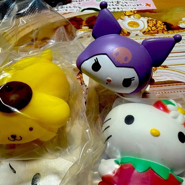 ふにゅまるフィギュアセット、サンリオ、キティ、マイメロ、ポムポムプリン他