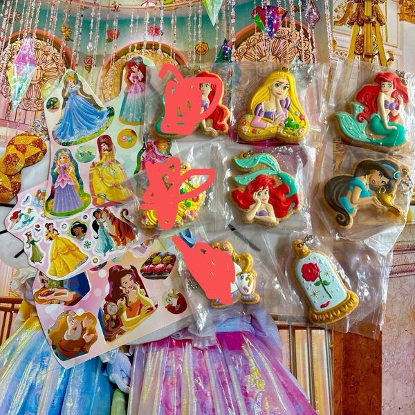 ディズニー プリンセス クッキーチャームキーホルダー まとめ売り