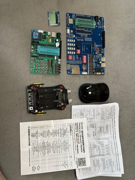 電子工作で失敗した基板、部品と動くpc接続の加速度センサー