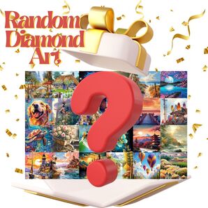 届いてみてのお楽しみ! ランダムデザイン ダイヤモンドアートキット 1セット ビーズアート
