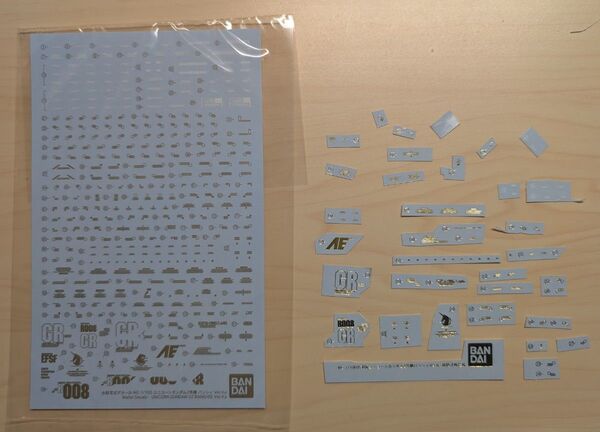 MG 1/100 ユニコーンガンダム2号機 バンシィ Ver.Ka 水転写式デカール 純正品 小説版 最終決戦仕様(余剰分)