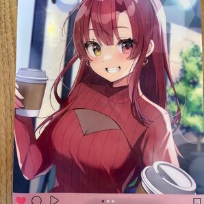 宝鐘マリンのファイル アニメ 同人 美女 イラスト 一点物 高画質