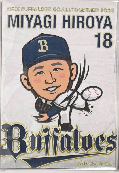オリックスバファローズ 宮城大弥 スナック カード