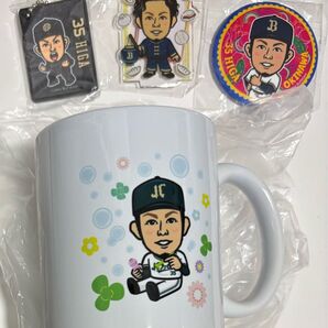 オリックスバファローズ 比嘉幹貴 マグカップ 缶バッジ アクリルスタンド ラバーキーチェーン
