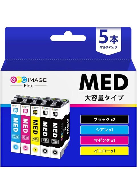 MED-4CL エプソン用 インク メダマヤキ 互換インクカートリッジ Epson対応 MED 目玉焼き インク