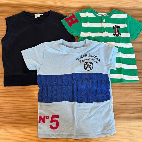 【すべて100サイズ】半袖 Tシャツ ベスト 男の子 保育園 幼稚園 フォーマル