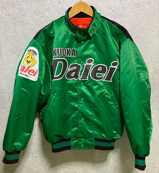 福岡ダイエーホークス グランドコート スタジャン ジャケット アシックス製 L