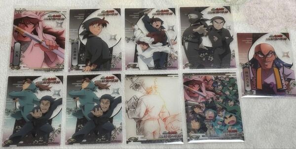 忍たま乱太郎最強の軍師トレーディングカードコレクションクリアまとめ売り(9枚)、土井、天鬼、利吉&伝蔵など
