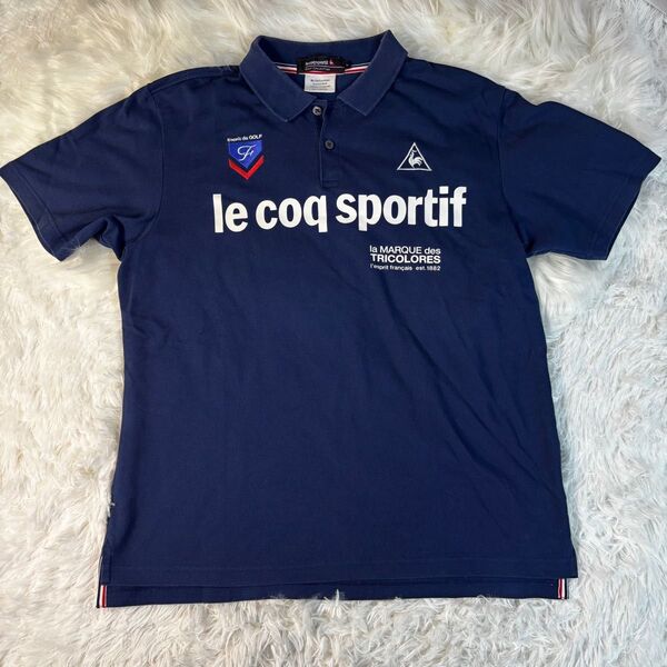 le coq sportif ルコック ゴルフウェア Lサイズ ネイビー 美品