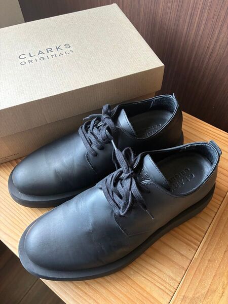 Clarks ORIGINALS メンズシューズ レザーブラック 27cm