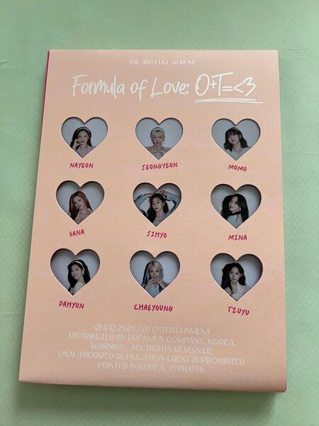TWICE Formula of Love: O+T=<3 トレカ有り