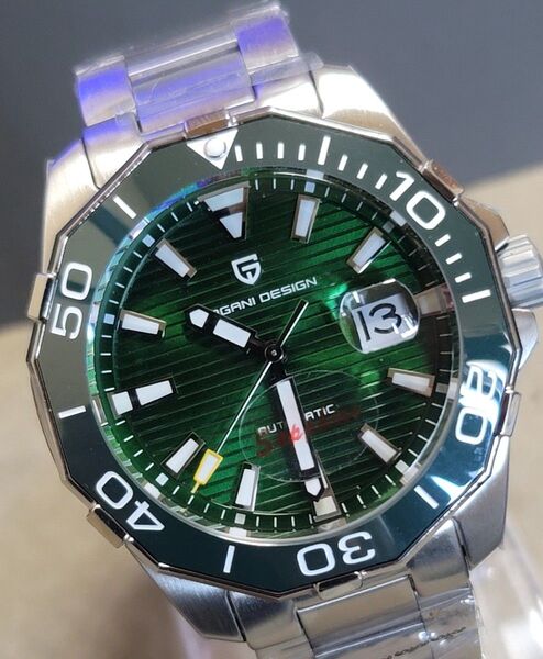 (未使用) パガーニデザイン アクアレーサーオマージュ 自動巻き 28800振動 グリーン 42mm 高品質 週末値下げ中
