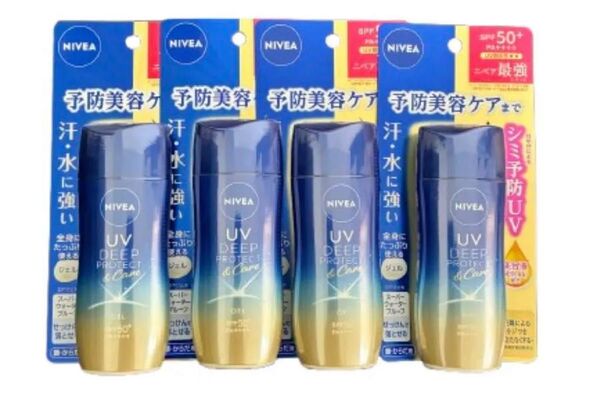 ニベアUV ディープ プロテクト&ケア ジェル SPF50+ 80g×4個セット
