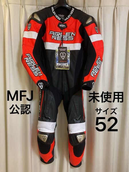 【未使用】ARLENNESSアレンネスレーシングスーツ52サイズ Re.Bk.