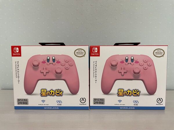 新品 未開封 星のカービィ コントローラー Nintendo Switch ワイヤレスコントローラー スイッチ 2台セット