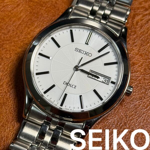 A24 希少 稼動品 SEIKO DOLCE ソーラー 白文字盤