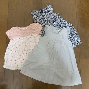 90サイズ ワンピース チュニック キリンのソフィー タルティーヌエショコラ