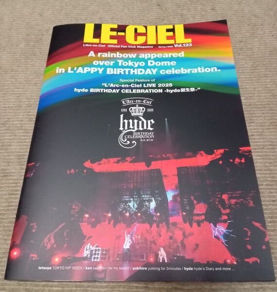 L'Arc~en~Ciel ラルク 会報 123 LE-CIEL ラルク会報 最新 LE-CIEL