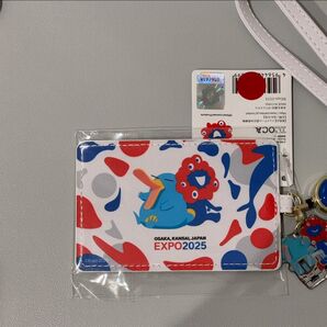 合皮パスケース 大阪万博 2025限定オリジナル 万博記念 ミャクミャク expo ICOCA イコちゃん Osaka イコカ