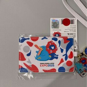 合皮パスケース 大阪万博 2025限定オリジナル 万博記念 ミャクミャク expo ICOCA イコちゃん Osaka イコカ