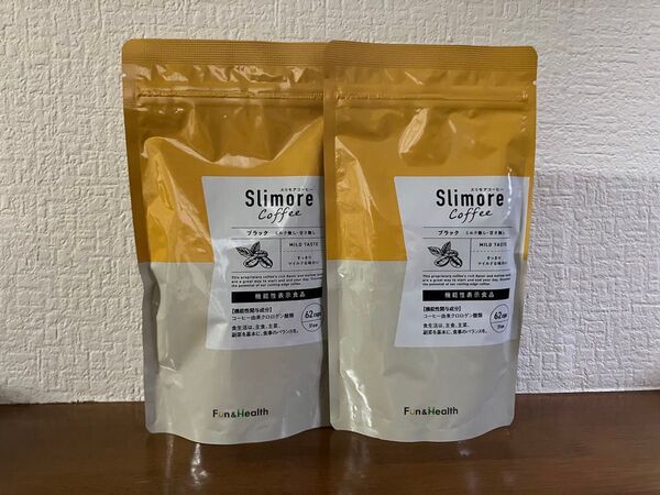 新日本製薬 スリモアコーヒー 62カップx2袋 Slimore 機能性表示食品