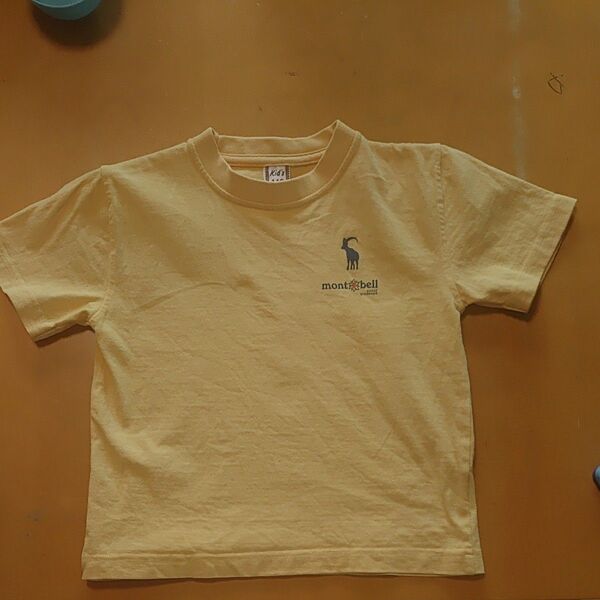 【mont-bell 】キッズ Tシャツ 110 イエロー