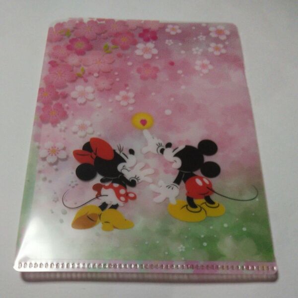 TOKYOディズニーリゾート 桜 ミッキー&ミニー 17×11.5 クリアファイル