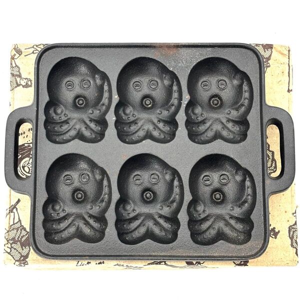 ■南部鉄器■ 盛栄堂 たこ焼器 /たこちゃんまん 焼型