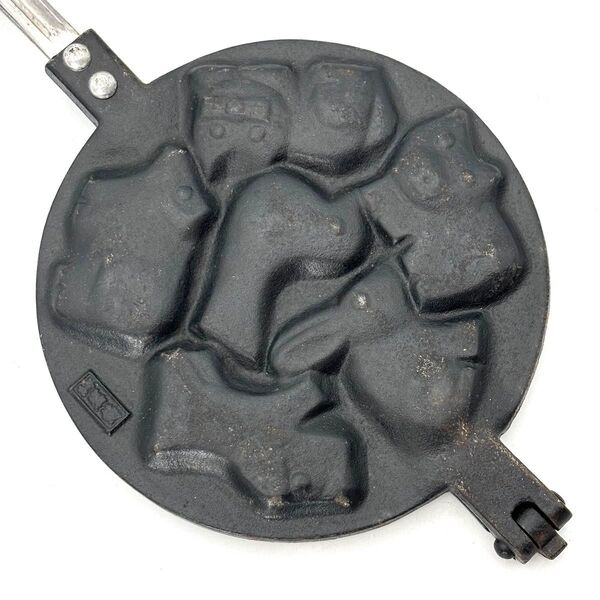 ■南部鉄器■ 岩鋳 煎餅焼器 /動物菓子型 動物焼型