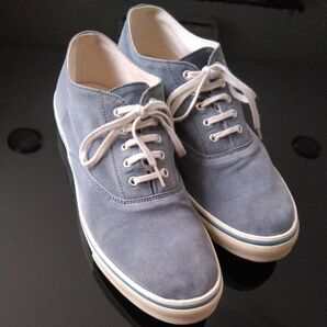 【定価2.4万 定番キャンバススニーカー】ブルーグレーカラーPapas