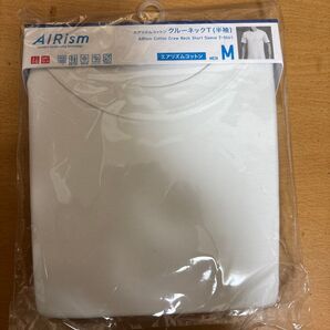 ユニクロ エアリズムコットン クルーネックT(半袖) M ホワイト 未使用