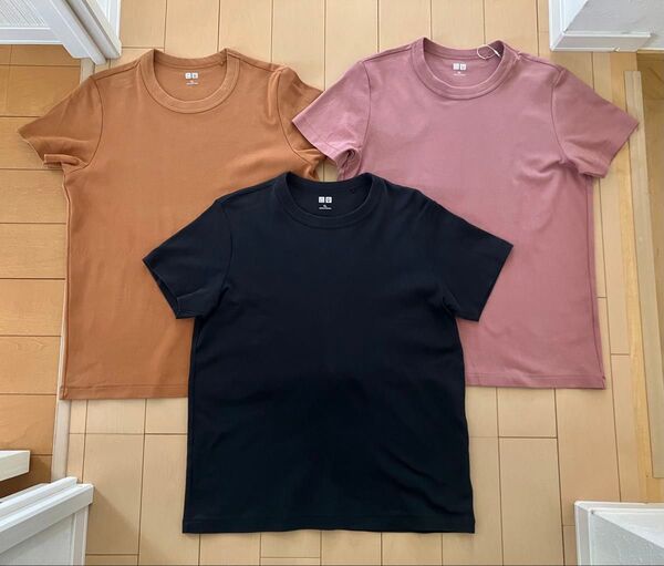 美品 ユニクロ UNIQLO Tシャツ 半袖 XL 3点 セット カットソー レディース イネス ユー U マーセライズ ミラノ