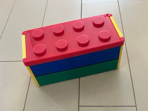 2点 セット ブロック レゴ LEGO 風 弁当箱 ランチボックス & 収納 袋 キッズ 子供 知育 グッズ 公式 限定