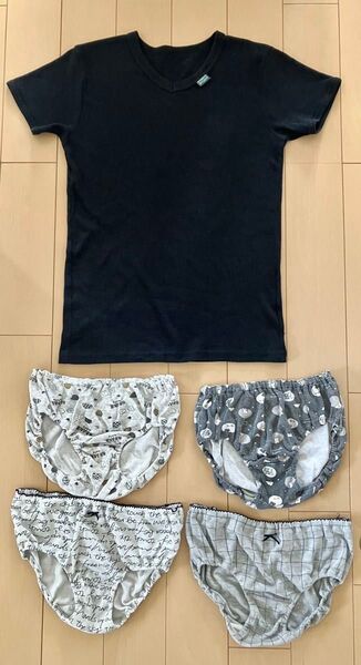 難あり 肌着 セット 165 160 コットン 綿 半袖 アンダー ショーツ パンツ 女の子 ガール 女児 下着 スクール