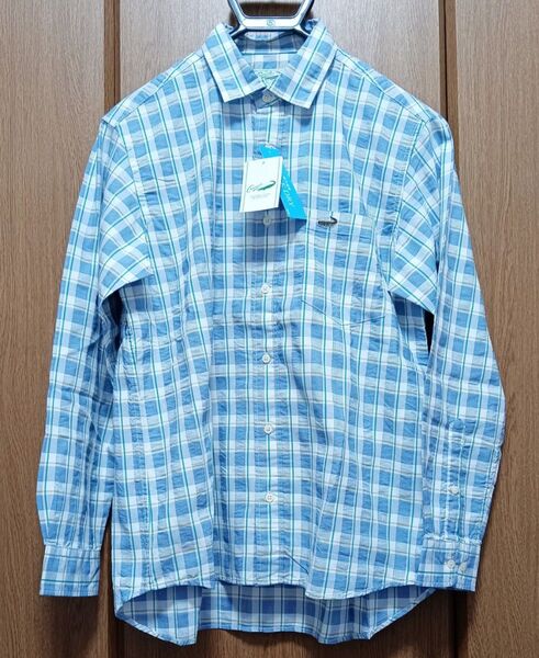 新品 クロコダイル メンズ 長袖シャツ L チェック