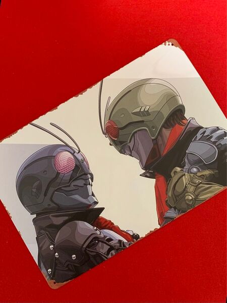 ◆仮面ライダー1号2号◆ザファースト◆ポスター◆金属製◆30X20cm◆超合金 フィギュア