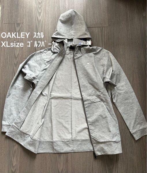 新品 OAKLEY オークリー スカル ゴルフパーカー UPF50 吸汗速乾 XL