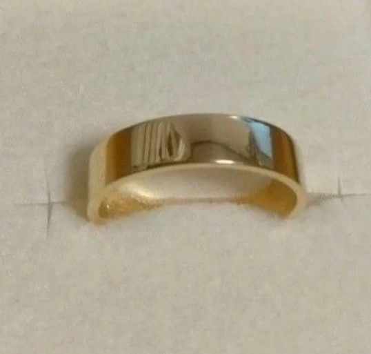 Avaron K18 Nude Plate Wide リング 保証書付き 16号