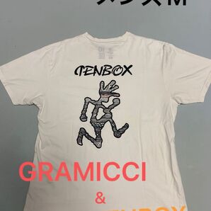 TENBOX グラミチ バックプリントTシャツ ホワイト メンズM