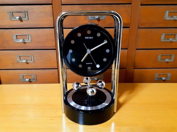 80's SEIKO 置き時計 ポストモダン ビンテージ レトロ 元箱付き