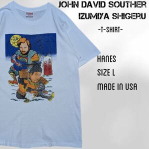 90s usa製 JDサウザー & 泉谷しげる Tシャツ 半袖Tシャツ L ホワイト 白 ヴィンテージ バンT バンドTシャツ