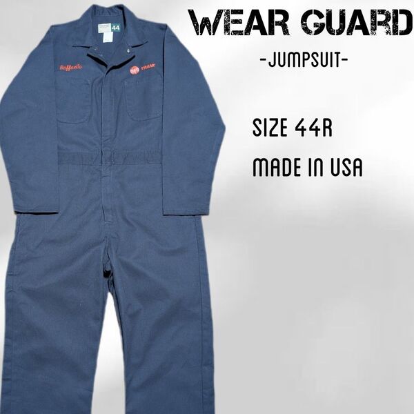 USA製 Wear Guard つなぎ ジャンプスーツ オールインワン 44R 作業着 アメリカ製 ワークウェア ツナギ